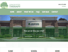 Tablet Screenshot of lowcountrytherapycenter.com